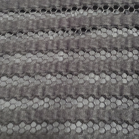 OVS A-Line Stripped Mesh Midi Skirt - Picture 6 of 6